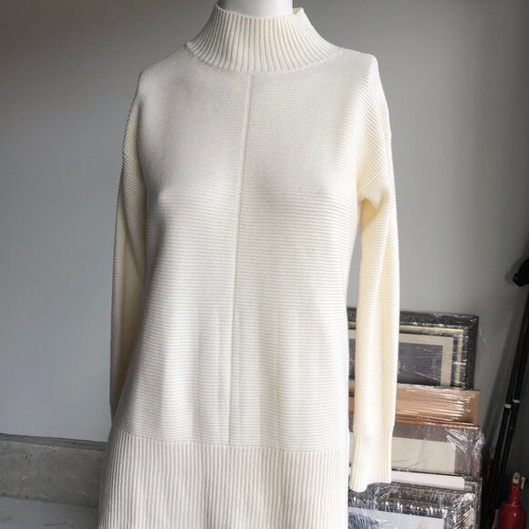 Talbots Links Stitch Mockneck Sweater Cream Sz XS - Picture 6 of 6